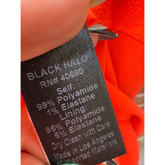 Black Halo Red Sleeveless Fit & Flare Midi Dress Size 8 - Picture 5 of 5